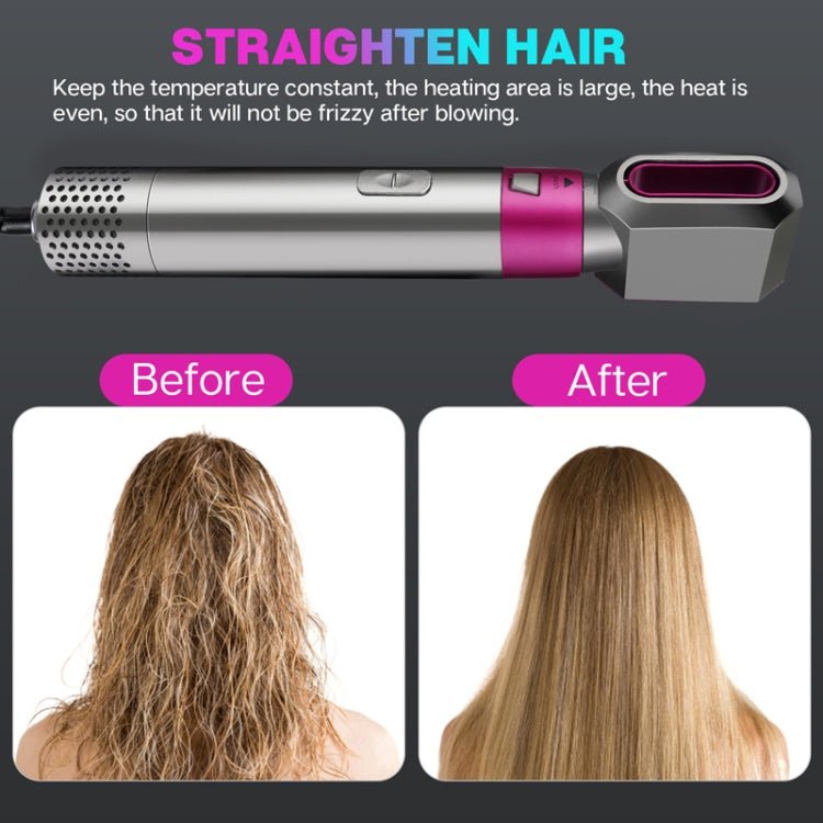 5 In 1 Hot Air Comb Automatic Curling Iron Square Model Hair Styling Comb Curling And Straightening. - PartsWorld Appliance LLC