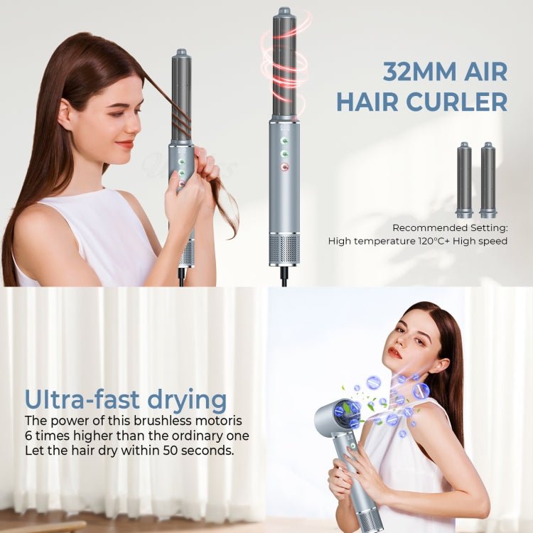 5 in 1 Hot Air Comb Automatic Curling Negative Ion Hair Dryer. - PartsWorld Appliance LLC