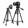 360° Universal Selfie & Live Streaming Tripod with Pan-Tilt Head & Phone Clamp product image