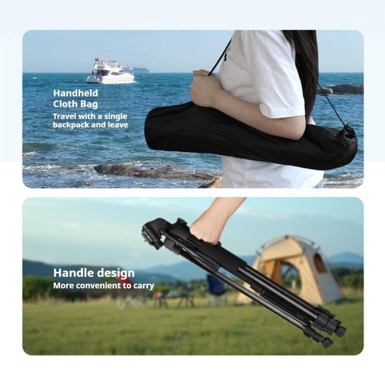 360 Universal Selfie Live Tripod Mount with Head & Phone Clamp, Selfie Live Tripod