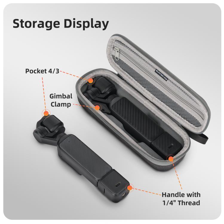 Mini Carrying Case for DJI Osmo Pocket 4 / 3 – Portable Travel Organizer product image