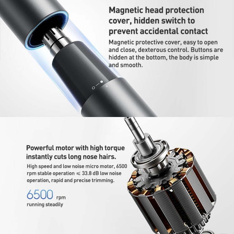 Electric Nose Hair Trimmer Portable Nose Ears Hair Eyebrow Clipper, Xiaomi Mijia