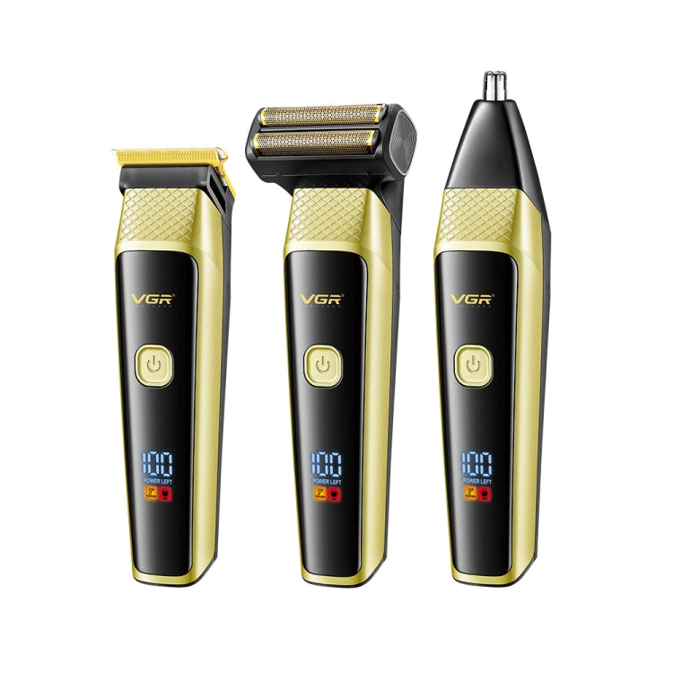 USB 3 in 1 LCD Digital Display Electric Shaver