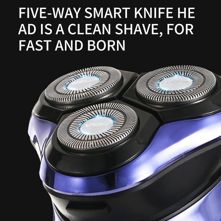 Rotating Three-blade IPX7 Men Electric Shaver