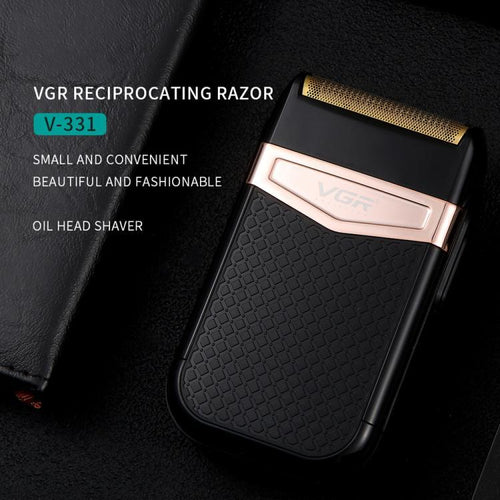 VGR V-331 Compact Dual-Blade Electric Shaver – IPX4, 50min, Spare Blade Included | PartsWorld