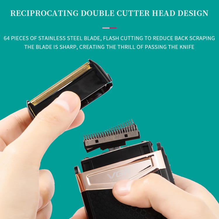 Reciprocating Rotary 2 Cutter Head IPX4 Electric Shaver.