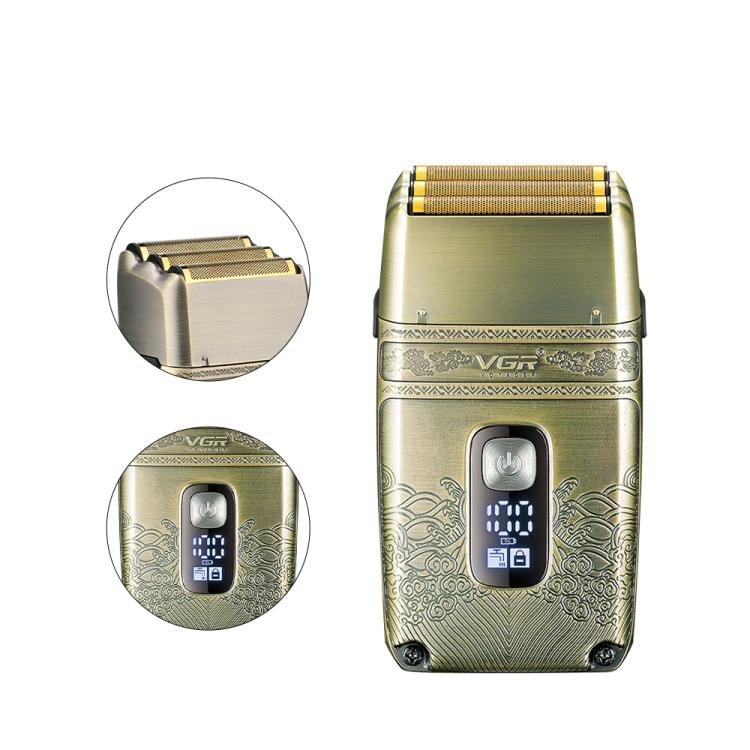 VGR V-335 Retro Digital Display IPX6 Electric Shaver, V-335