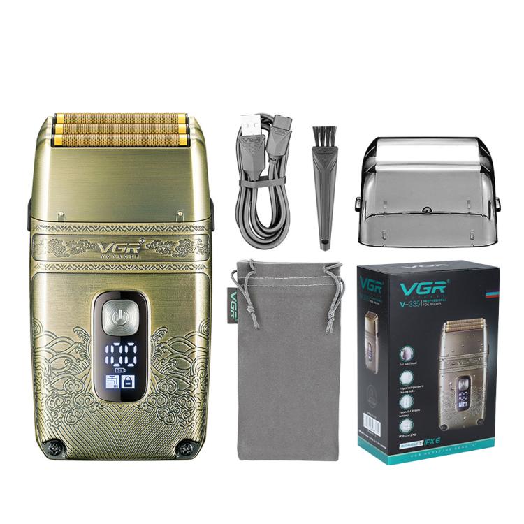 VGR V-335 Retro Digital Display IPX6 Electric Shaver, V-335