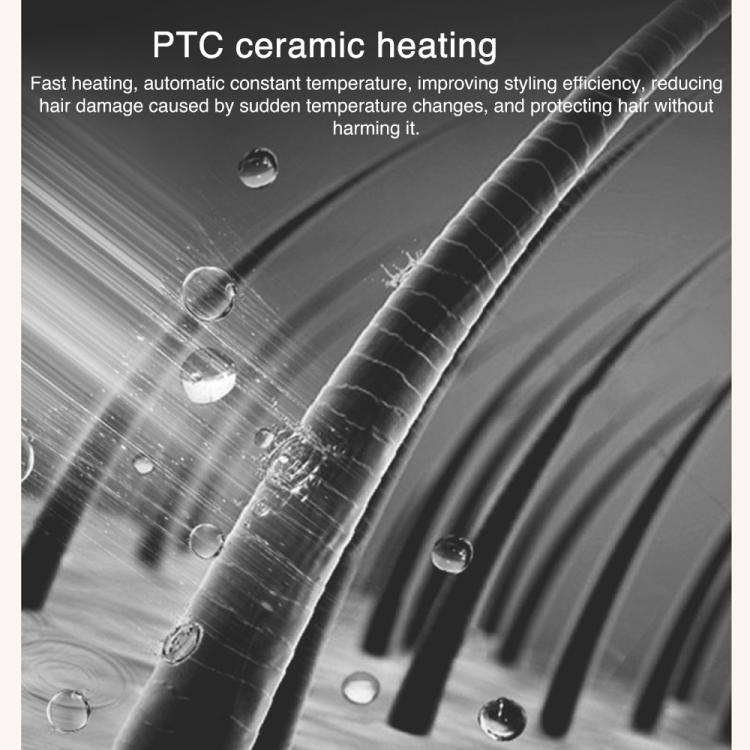 PTC Heating Hair Straightening Curler Comb Iron - One comb for two purposes, more