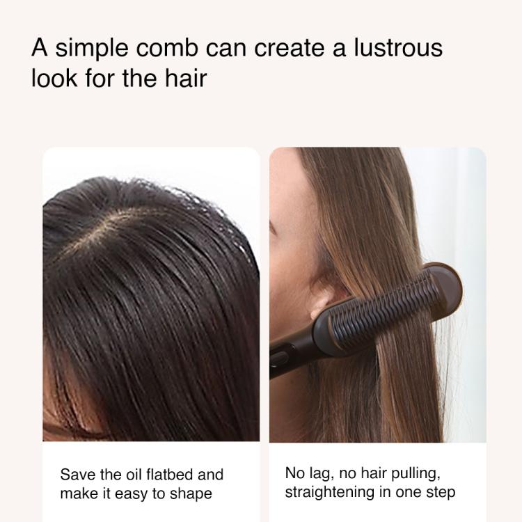 PTC Heating Hair Straightening Curler Comb Iron - One comb for two purposes, more
