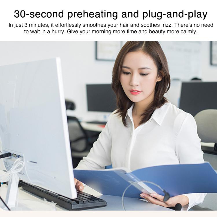 PTC Heating Hair Straightening Curler Comb Iron - One comb for two purposes, more