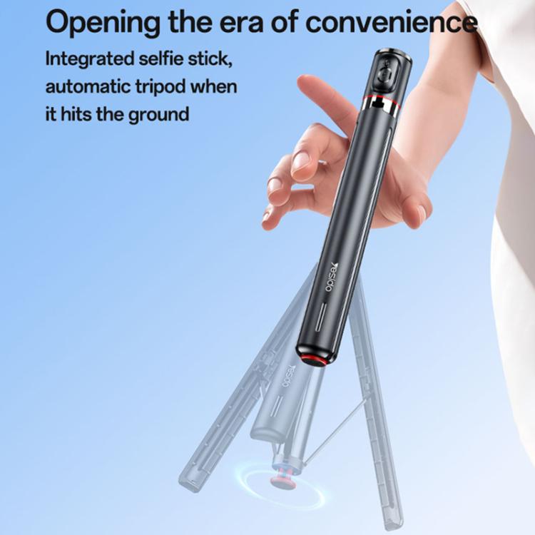 Auto-Open Selfie Stick Tripod – Bluetooth 5.2, Magnetic Remote, Foldable - Yesido SF30