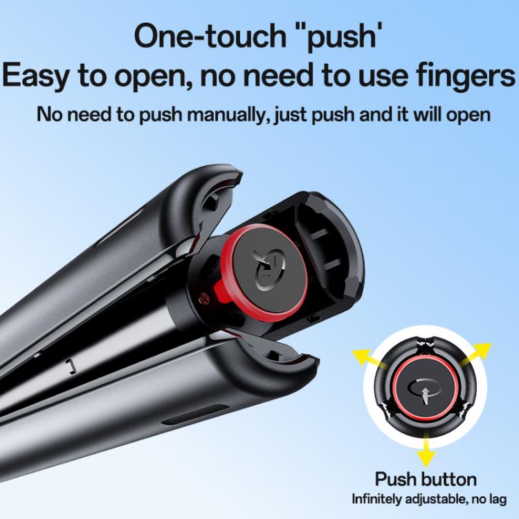 Auto-Open Selfie Stick Tripod – Bluetooth 5.2, Magnetic Remote, Foldable - Yesido SF30