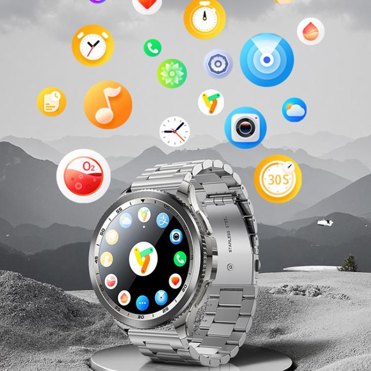 ساعة Yesido IO34 الذكية المعدنية بشاشة AMOLED مقاس 1.43 بوصة تدعم مكالمات البلوتوث