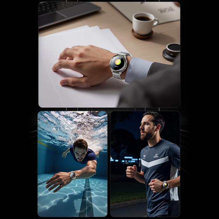 ساعة Yesido IO34 الذكية المعدنية بشاشة AMOLED مقاس 1.43 بوصة تدعم مكالمات البلوتوث