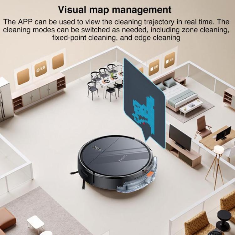 روبوت التنظيف والمسح والشفط Yesido EC22، 3 في 1