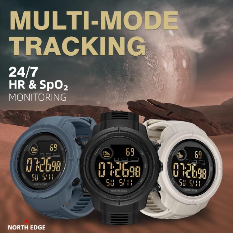 NORTH EDGE MARS 5 Outdoor Smart Sports Watch – Heart Rate, Blood Oxygen, 50M Waterproof