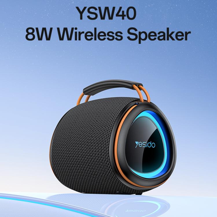 Mini Bluetooth Speaker – 8W, RGB Lighting, BT 5.3, Yesido YSW40