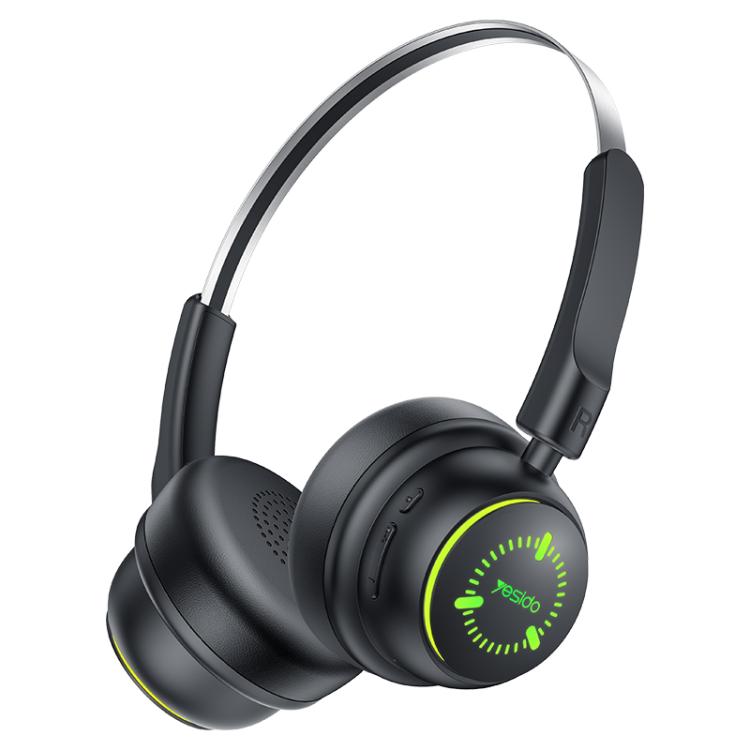 Over-Ear Bluetooth 5.4 Headphones – RGB Lights, 25Hr Battery, Memory Foam Headband - Yesido EP15