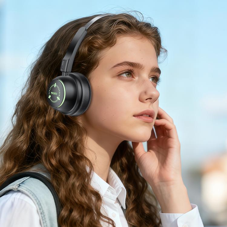 Over-Ear Bluetooth 5.4 Headphones – RGB Lights, 25Hr Battery, Memory Foam Headband - Yesido EP15