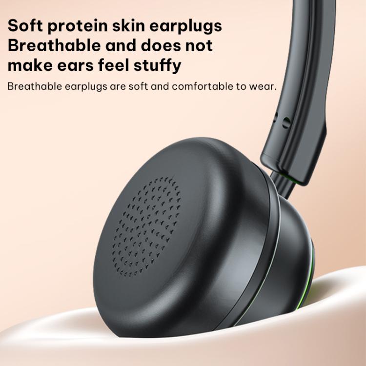 Over-Ear Bluetooth 5.4 Headphones – RGB Lights, 25Hr Battery, Memory Foam Headband - Yesido EP15