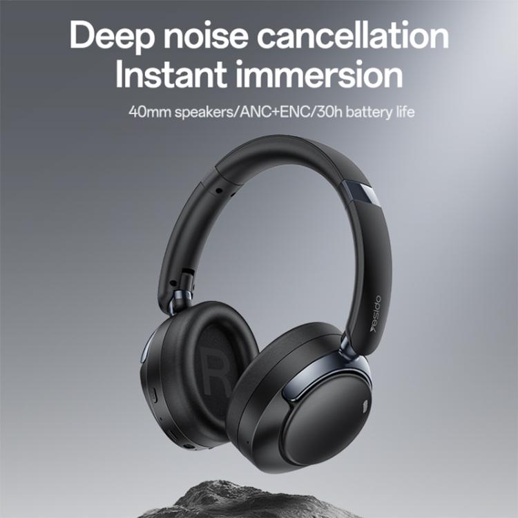 ANC Over-Ear Bluetooth 5.4 Headphones – -45dB Noise Cancellation, 30Hr Battery - Yesido EP11