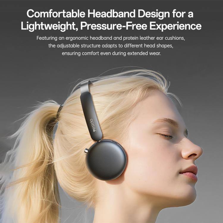 Yesido EP13 ANC Over-Ear Bluetooth 5.3 Headphones – 50Hr Playtime, Titanium Driver, Gaming Mode - Yesido EP13