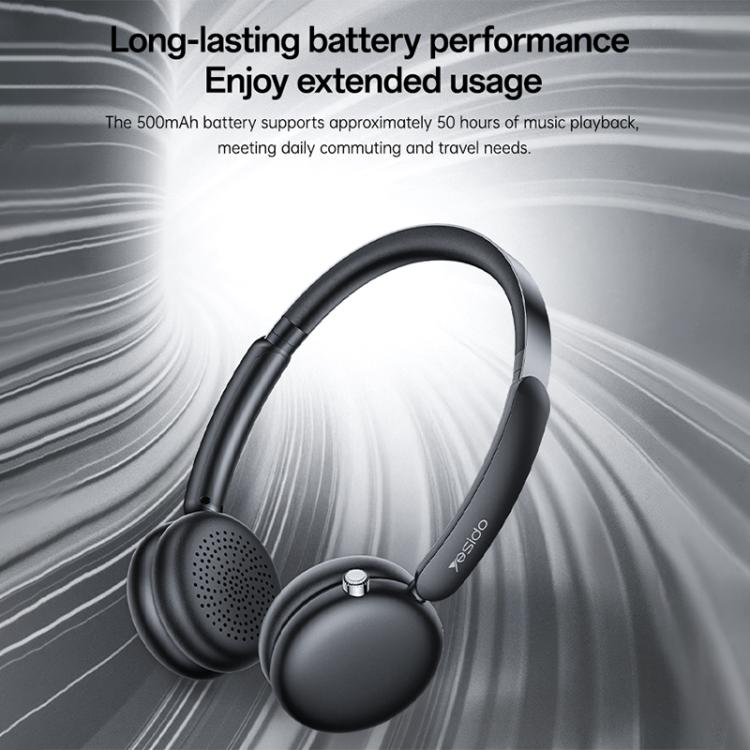 Yesido EP13 ANC Over-Ear Bluetooth 5.3 Headphones – 50Hr Playtime, Titanium Driver, Gaming Mode - Yesido EP13