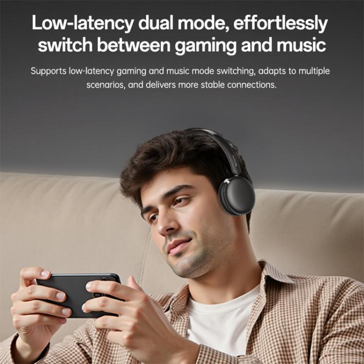 Yesido EP13 ANC Over-Ear Bluetooth 5.3 Headphones – 50Hr Playtime, Titanium Driver, Gaming Mode - Yesido EP13