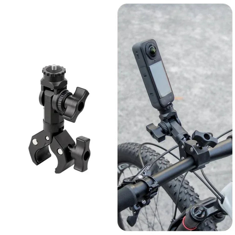 Universal Action Camera Bicycle Handlebar Clamp – Single Crab Mount with Adapter & Screw product image