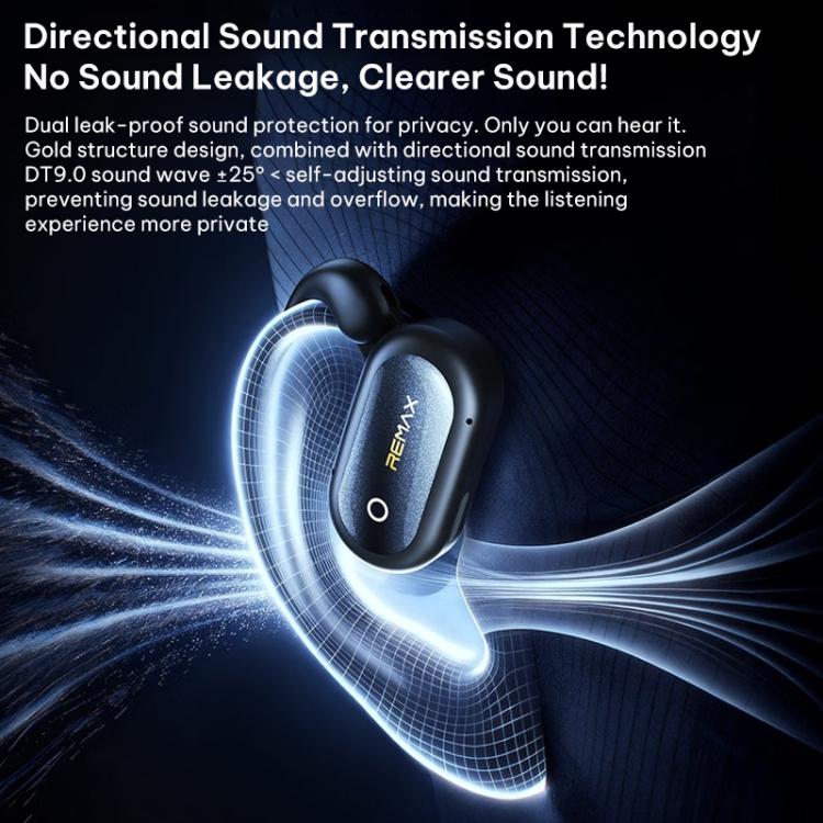 Wireless Bluetooth 6.0 Earphones – Open-Ear Hook Design, REMAX OWS-05