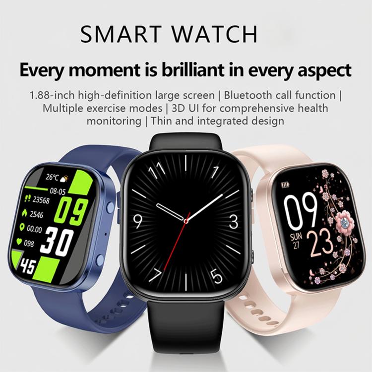 1.88 inch HD TFT Screen Smart Watch, Support Health Monitoring.