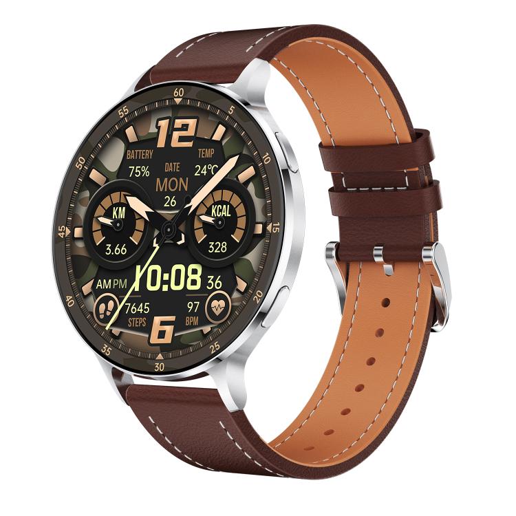 1.75" AMOLED Round Screen, Bluetooth Calling, 150 Sports Modes, IP68, QS07 Smart Watch