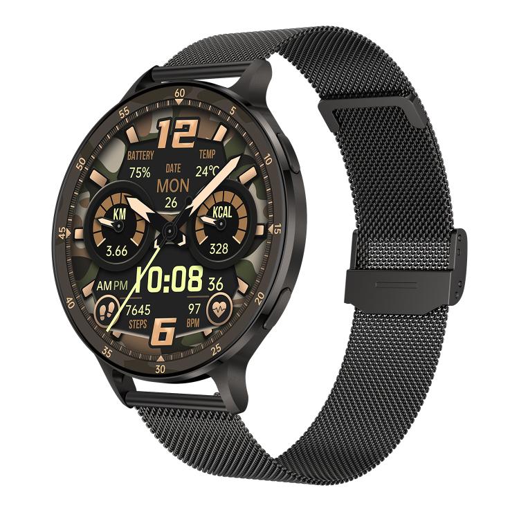 1.75" AMOLED Round Screen, Bluetooth Calling, 150 Sports Modes, IP68, QS07 Smart Watch
