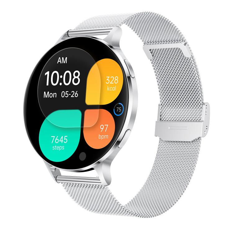 1.75" AMOLED Round Screen, Bluetooth Calling, 150 Sports Modes, IP68, QS07 Smart Watch