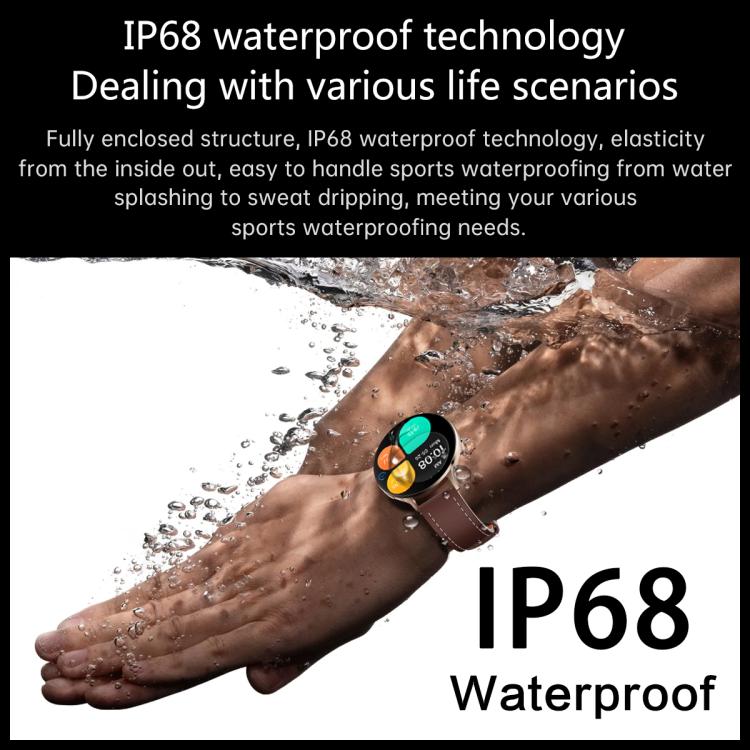 1.75" AMOLED Round Screen, Bluetooth Calling, 150 Sports Modes, IP68, QS07 Smart Watch