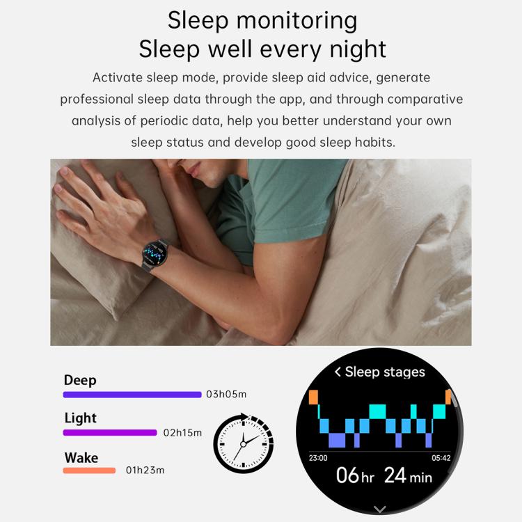 1.75" AMOLED Round Screen, Bluetooth Calling, 150 Sports Modes, IP68, QS07 Smart Watch