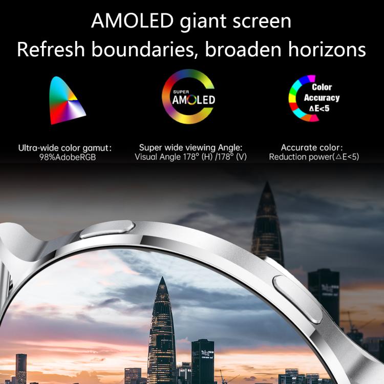 1.75" AMOLED Round Screen, Bluetooth Calling, 150 Sports Modes, IP68, QS07 Smart Watch