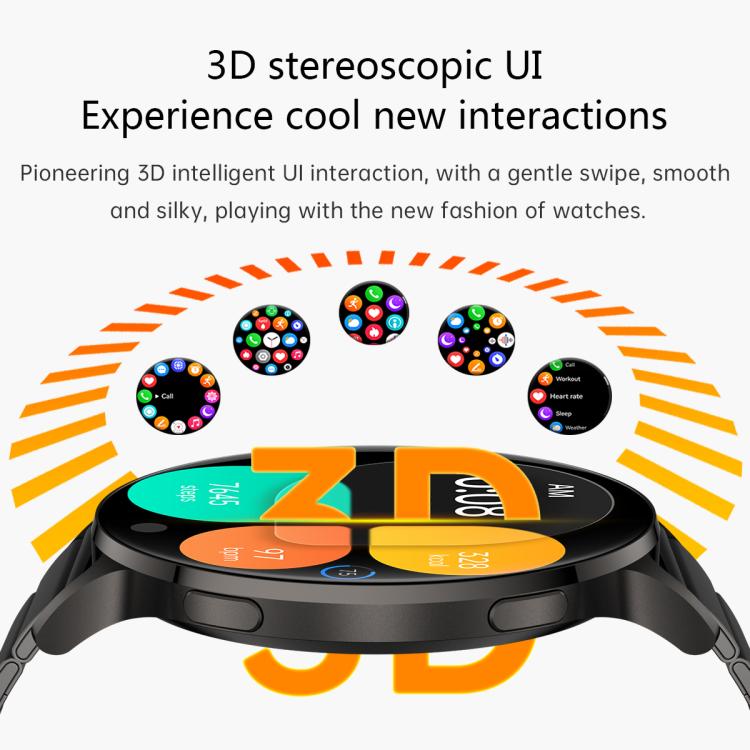 1.75" AMOLED Round Screen, Bluetooth Calling, 150 Sports Modes, IP68, QS07 Smart Watch