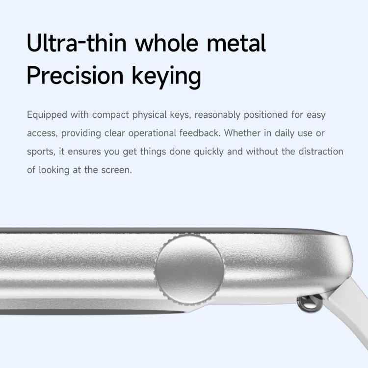 1.85 inch AMOLED Screen Ultra-Thin Smart Watch, Support Health Monitoring.