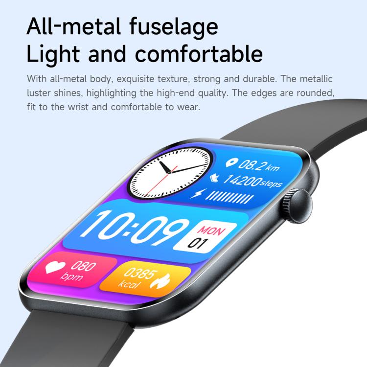 1.85 inch AMOLED Screen Ultra-Thin Smart Watch, Support Health Monitoring.