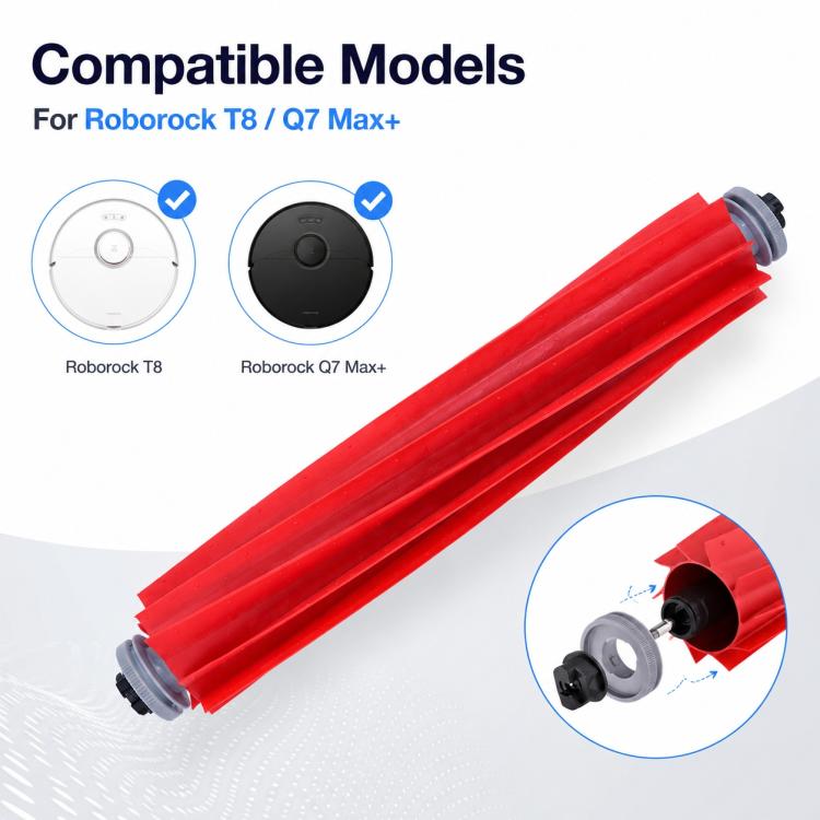 Replacement Accessories for Roborock Q7 Max+ / T8 Plus Robot Vacuum Cleaner, Main Roller Brush, Dual Filter, Mop Pad, Two White Side Brush, Two Black Side Brush, White Five Arm Side Brush, Black Five Arm Side Brush, Dust Bag, Activated Carbon Dust Bag – Dual Filter | PartsWorld