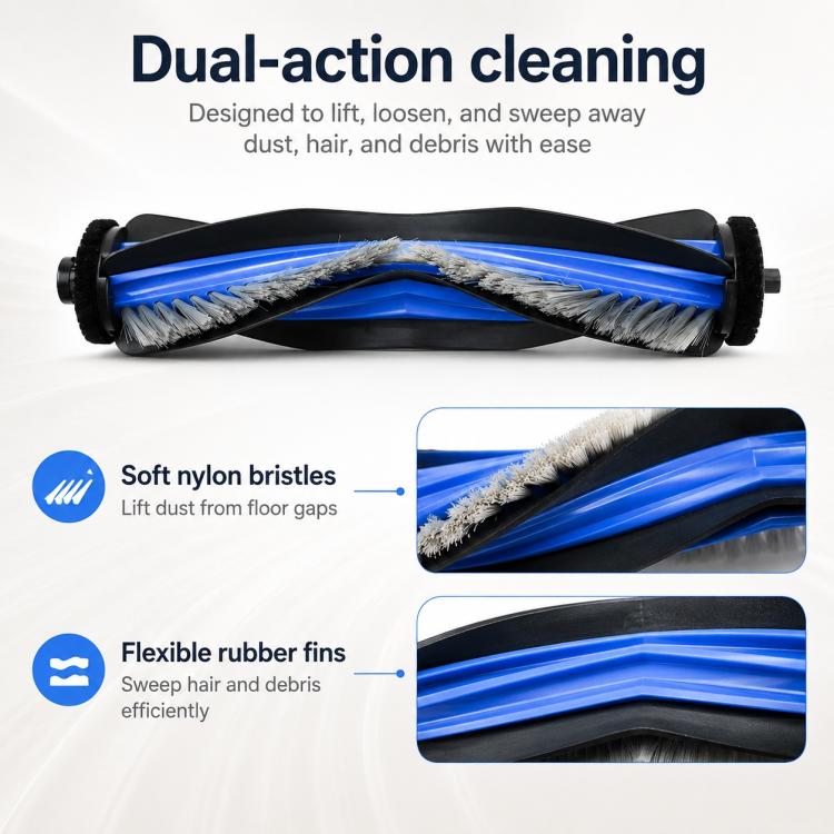 Replacement Parts for Ecovacs DEEBOT N50 & N50S – Main Brush, Side Brush, Filter, Mop Pad, Dust Bag & More – Thick Striped Mop Pad | PartsWorld