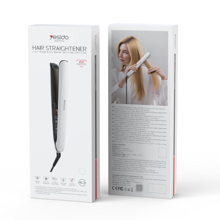 Negative Ion 3-Temperature Settings Fast Heating Ceramic Plates Hair Straightener - Rapid Heating Technology: Reaches 180...