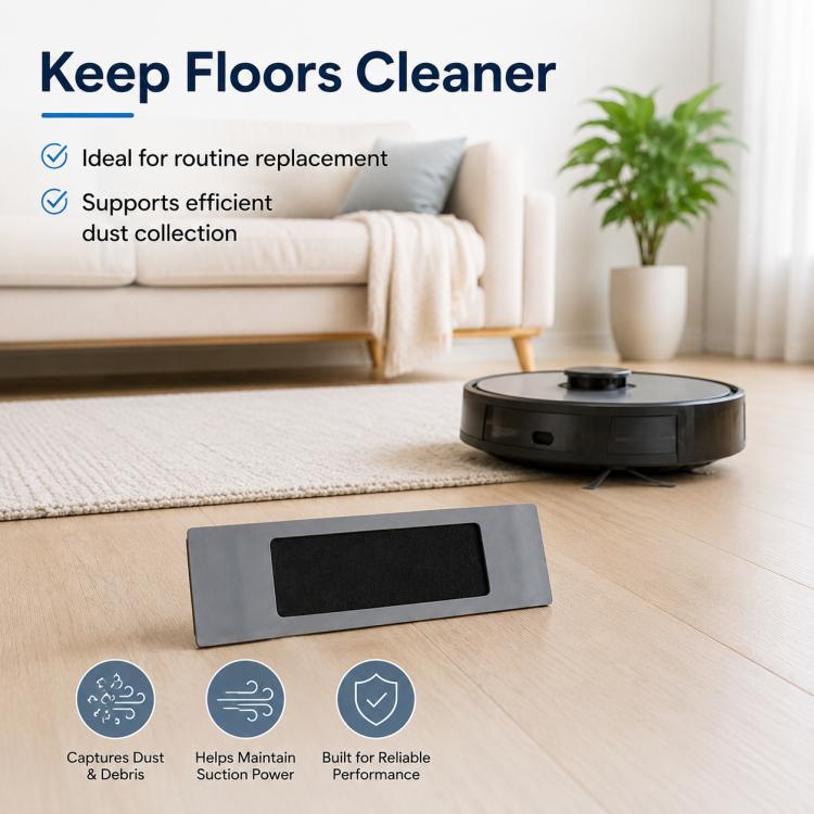 Replacement Parts for Ecovacs DEEBOT OZMO T8 / T9 Robot Vacuum Cleaner, Activated Carbon Filter, Deep Mop Pad, Disposable Mop Pad, 10pcs Wet Mop Pad, Main Brush Cover, Dust Box, Mop Pad Holder | PartsWorld