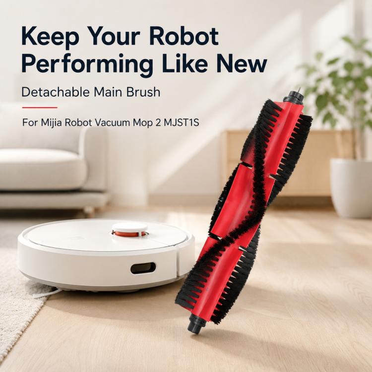 For Xiaomi Mijia Robot Vacuum Mop 2 MJST1S Replacement Parts, Detachable Main Brush, Dual White Side Brush, Dual Black Side Brush, Dual Filter, Filter-Free Dust Box, Mop Pad | PartsWorld