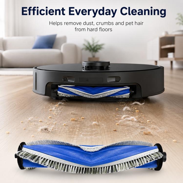 For Ecovacs DEEBOT X5 / X5 Pro / X5 Max / X5 Pro Plus Replacement Parts, Main Brush, Side Brush, Black Filter, White Filter, Blue Striped Mop Pad, Mop Pad, White Striped Mop Pad, Dust Bag, Activated Carbon Dust Bag, Mop Pad Holder, Main Brush Cover – Blue Striped Mop Pad | PartsWorld