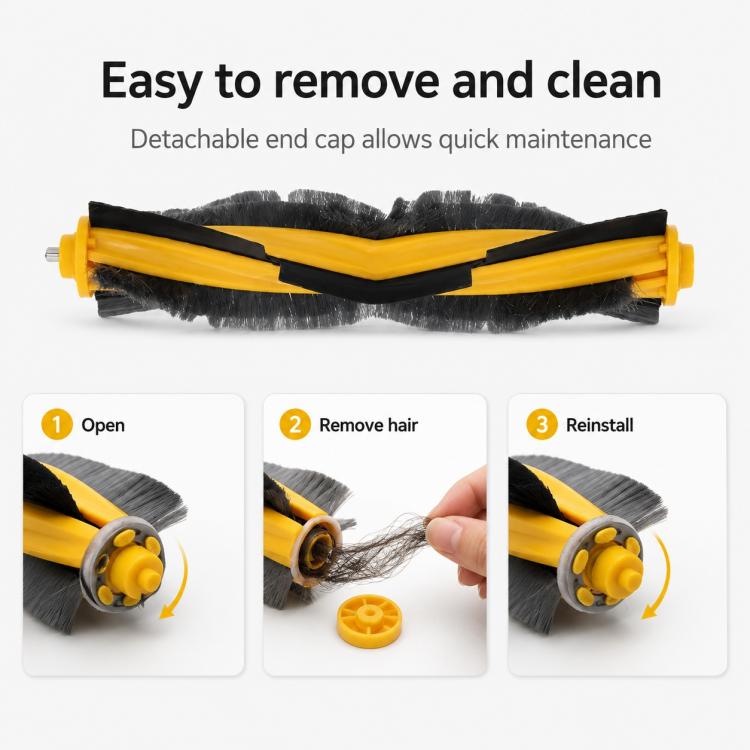 For Ecovacs DEEBOT DD35 / DD56 / DD33 / DD37 Replacement Parts, Main Brush, Dual Side Brush, Filter+Sponge, Mop Pad, 13pcs Combo, 15pcs Combo, Main Brush Cover – 15pcs Combo | PartsWorld