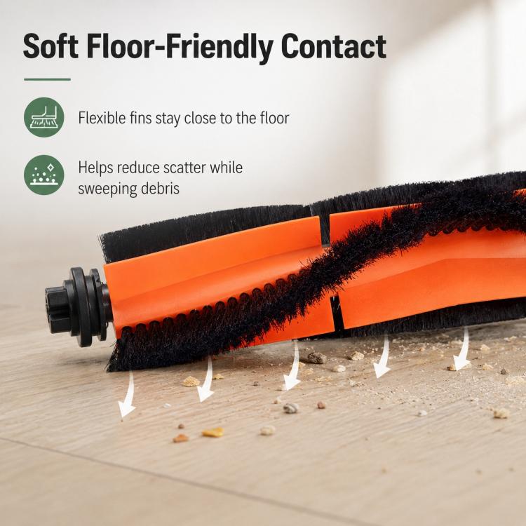 For Xiaomi Robot Vacuum X10 Plus / X20 Plus / S20 / S20 Plus / S10 / S10 Plus / S10 Pro Replacement Parts, Grey Orange Main Brush, Black Orange Main Brush, Rubber Roller Brush, Main Rubber Brush Cover, Main Brush Cover, Grey Side Brush, White Side Brus... – Grey Side Brush | PartsWorld