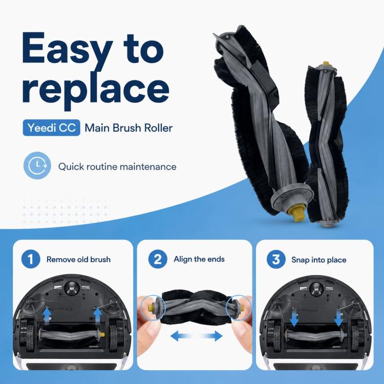 For Ecovacs Yeedi CC Robot Vacuum Mop Replacement Parts, Main Brush, Mop Pad, Dual Side Brush, Dust Bag, Filter | PartsWorld